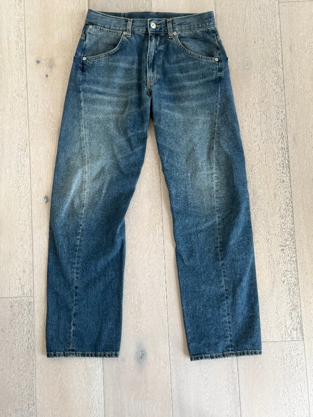 6397  Twisted Seam Jean in High Contrast Blue Size 27